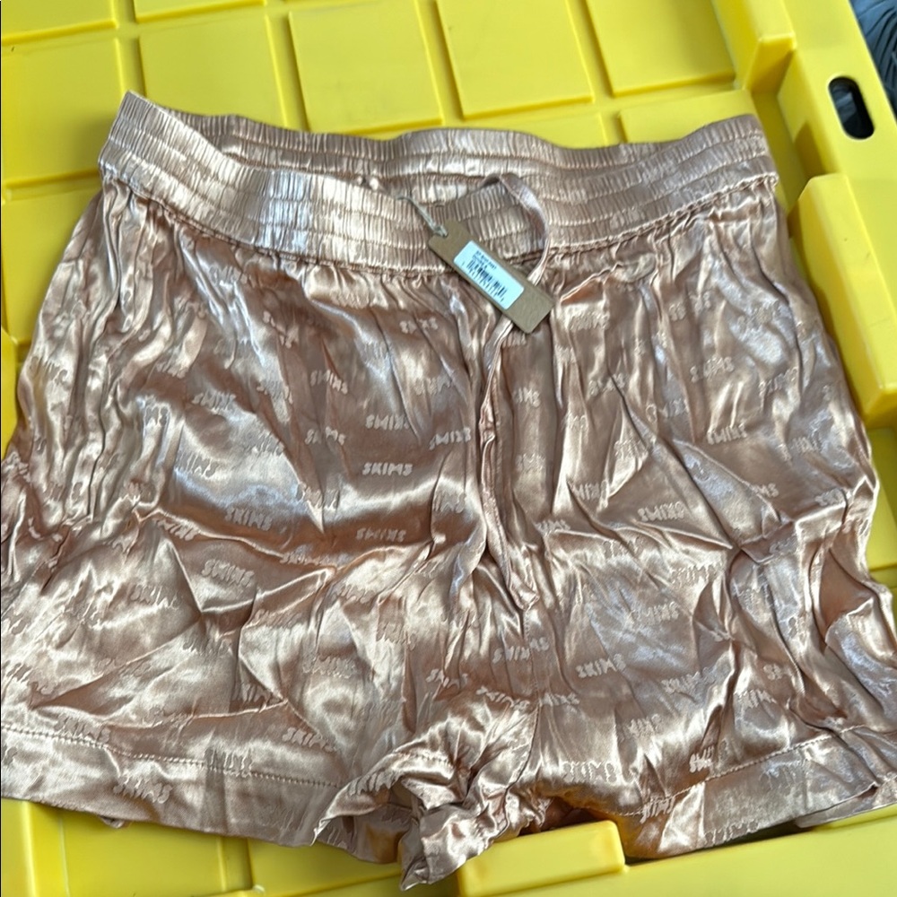 Shiny Gold Women's Shorts and bra set